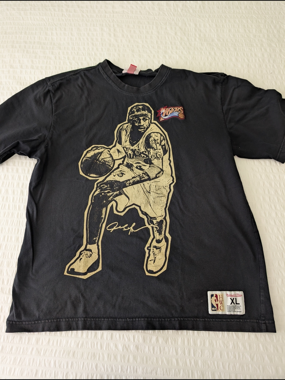 Allen Iverson The Answer Mitchell & Ness Black Men's Basketball Tee XL